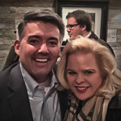 Michele Combs with Senator Cory Gardner