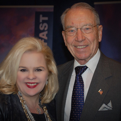 Michele Combs with Senator Chuck Grassley
